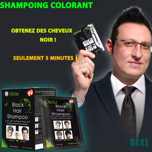 DEXE™ Shampooing Cheveux Noirs (10 sachets de 25ml) - Image 2